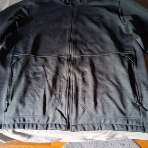 The North Face Charcoal Heathered Gray Canyonlands Full-Zip Jacket Sixe XL